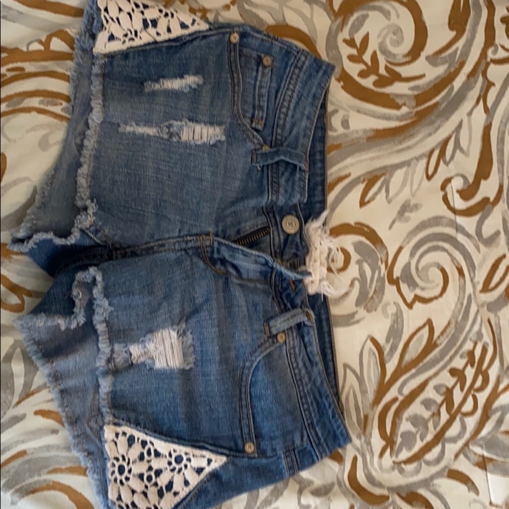 Altar’d State Blue Jean Shorts